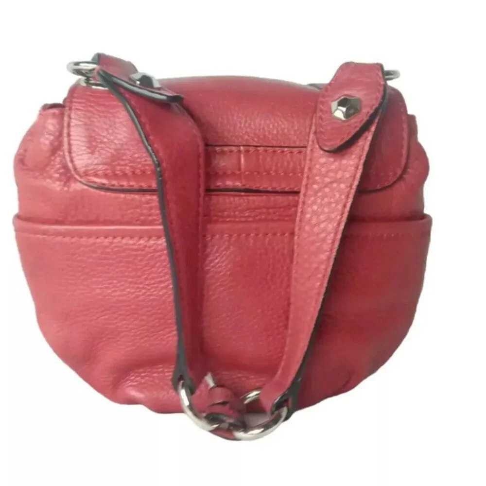 Oryany Red Handbag Small Pebbled Leather Purse